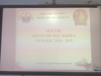 HỘI THI ĐỐ VUI ĐỂ HỌC NĂM HỌC 2018-2019