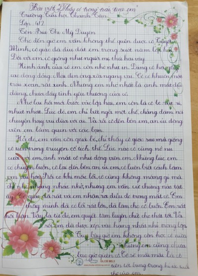 Thầy cô trong trái tim em  - Lớp 4/2