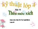 Bài 7. Thêu móc xích