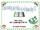 Các bài Luyện tập