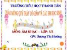 Tiết 11. TĐN: TĐN số 3
